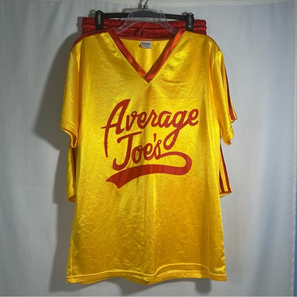 Spirit Halloween Dodgeball Movie Costume Bright Yellow Jersey & Shorts Set - Picture 1 of 7